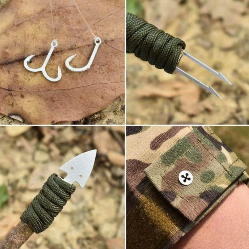 Набір для виживання Мультитул 22 в 1 для кемпінгу/бушкрафту/походів/полювання/пригод на відкритому повітрі (риболовля), фото №5