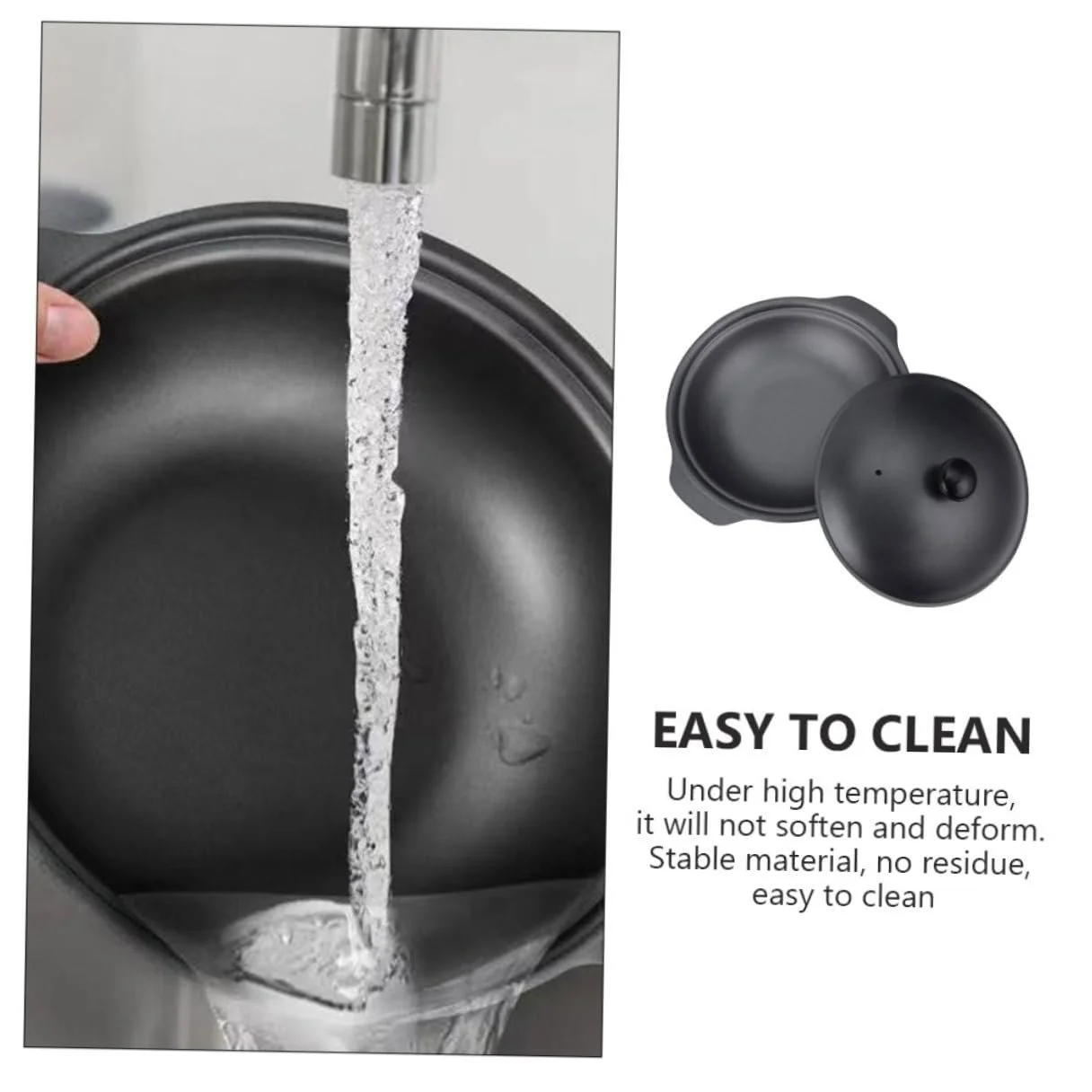 Чугунная кастрюля для запекания Gatuida с крышкой термостойкая, фото №6 Чугунная кастрюля для запекания Gatuida с крышкой термостойкая, фото №6