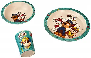 Набор посуды Щенячий патруль The Canine Patrol Бамбук с Orla 3 штуки synthetic.ua - Фото 1