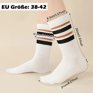 Шкарпетки тенісні жіночі смугасті спортивні 38-42 synthetic.ua - Фото 1