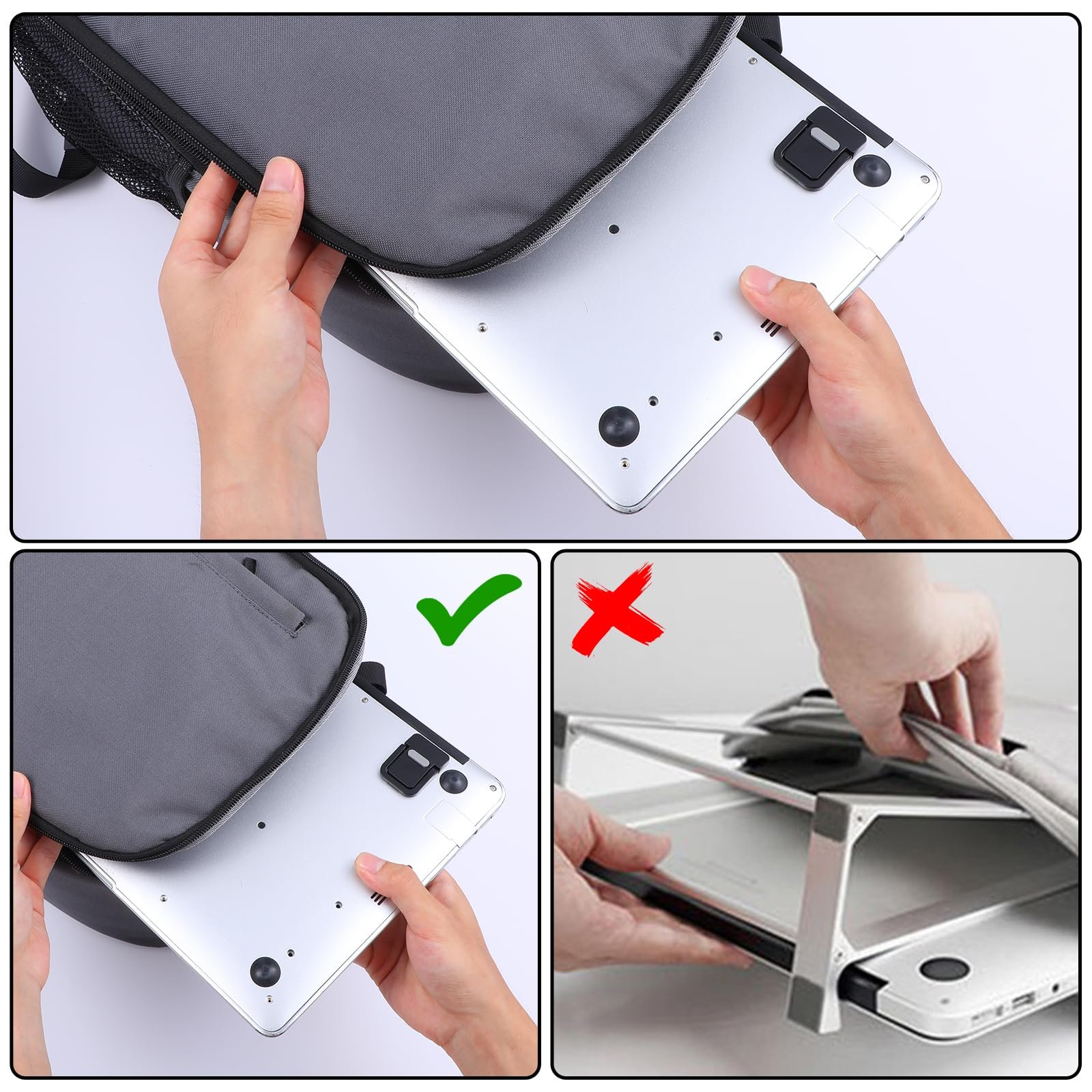 Подставка для ноутбука Мини (4 шт.) Складная невидимая подставка для ноутбука Портативное рассеивание тепла Подставка для клавиатуры Настольная регулируемая подставка для ноутбука Нескользящий силикон Черный, фото №5 Подставка для ноутбука Мини (4 шт.) Складная невидимая подставка для ноутбука Портативное рассеивание тепла Подставка для клавиатуры Настольная регулируемая подставка для ноутбука Нескользящий силикон Черный, фото №5