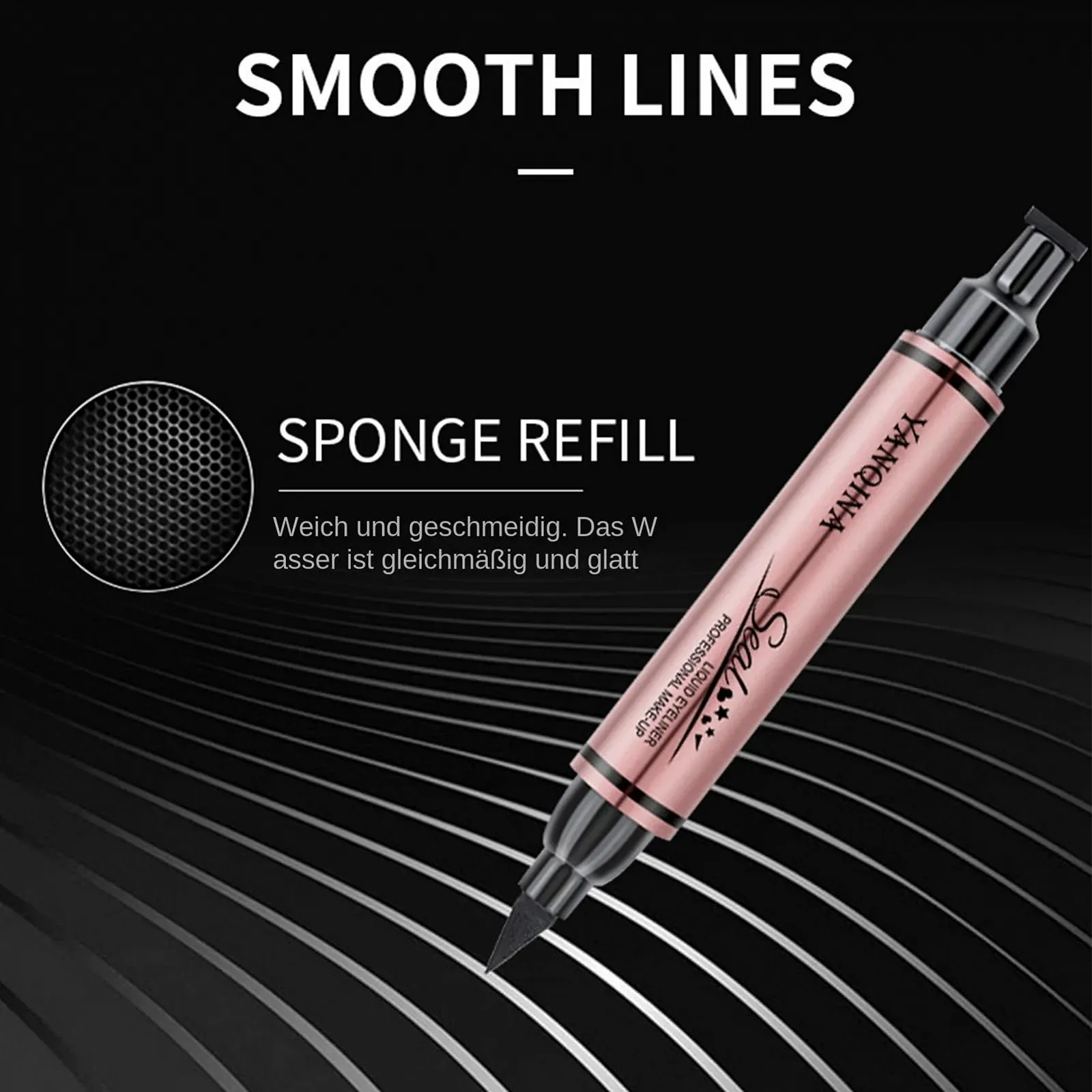 Подводка-штамп Mimoqk Серия Heart Eye Liner, фото №7