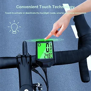 Велокомпьютер Wireless 20 Functions IP66 Waterproof Backlit Display Odometer synthetic.ua - Фото 1