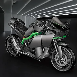 Конструктор Мотоцикл YILETKC Technik Kawasaki H2R, 888 деталей, технологичный супермотоцикл, конструктор гоночного мотоцикла, подарок для взрослых и подростков synthetic.ua - Фото 1