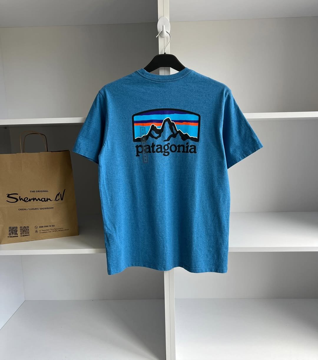 Футболка Patagonia Men's Line Logo Ridge Pocket Responsibili-Tee S, фото №2