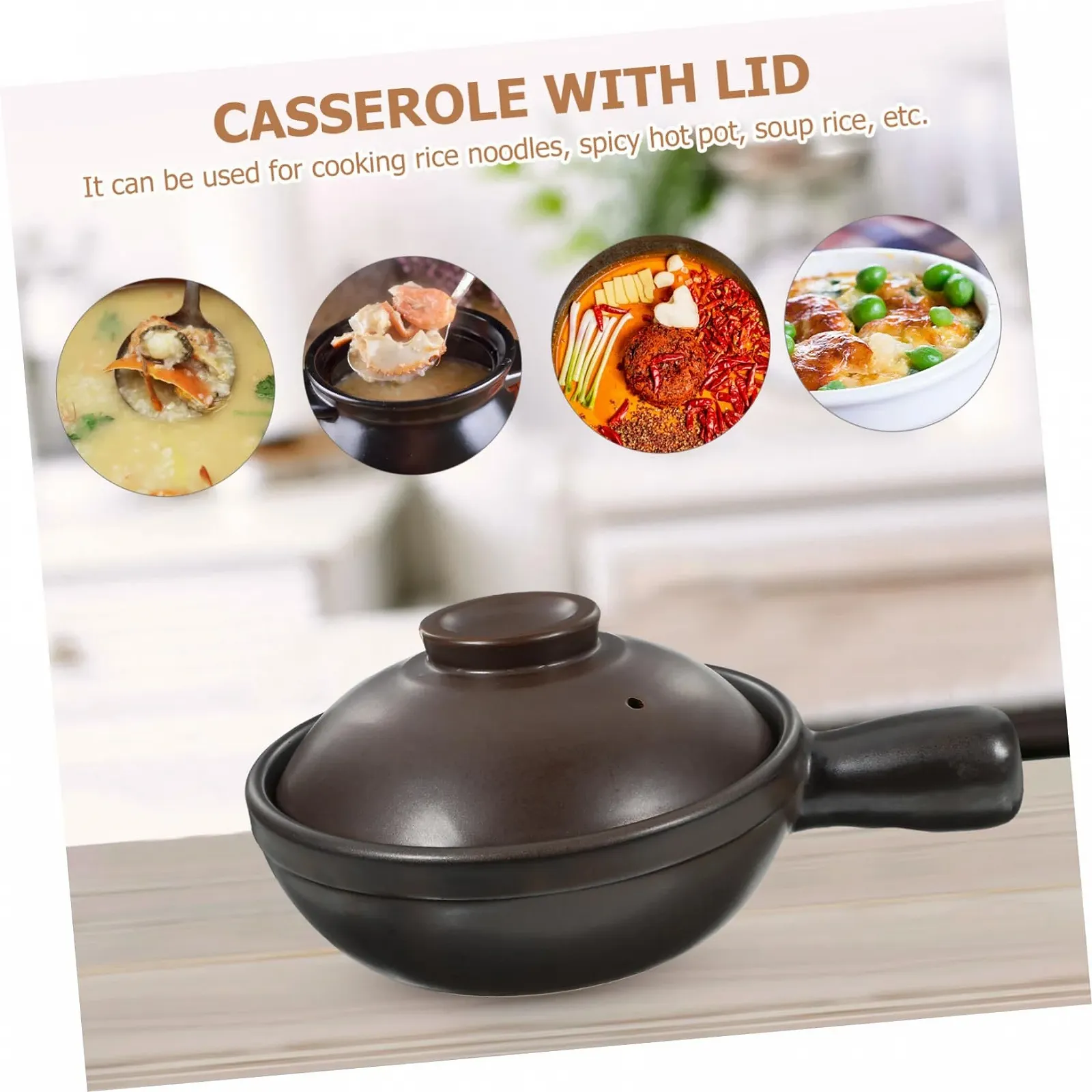 Каструля порцелянова з кришкою для супів та страв з рису жаростійка, фото №3 Каструля порцелянова з кришкою для супів та страв з рису жаростійка, фото №3