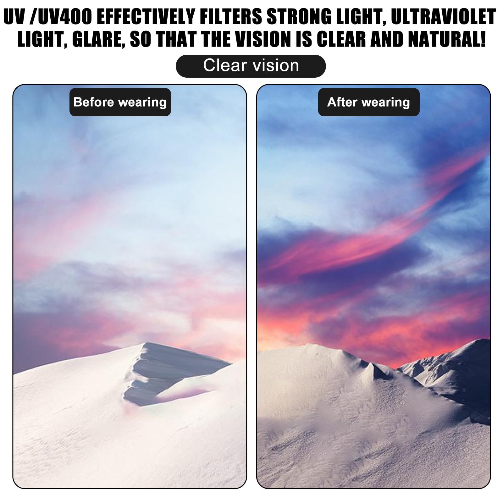 Солнцезащитные очки Прямоугольные WIYETY Набор из 8 штук, фото №4