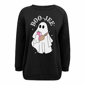 Хелловін Світшот YueYue Жіночий з гарбузом, з принтом synthetic.ua - Фото 1