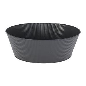 Балконні кашпо Mojawo Набір з 4 шт. Оцинковані Ø22 x 10 см Антрацит synthetic.ua - Фото 1