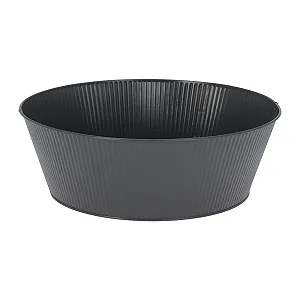 Набір балконних кашпо Mojawo 4 шт. Оцинковані 28x12 см Антрацит synthetic.ua - Фото 1