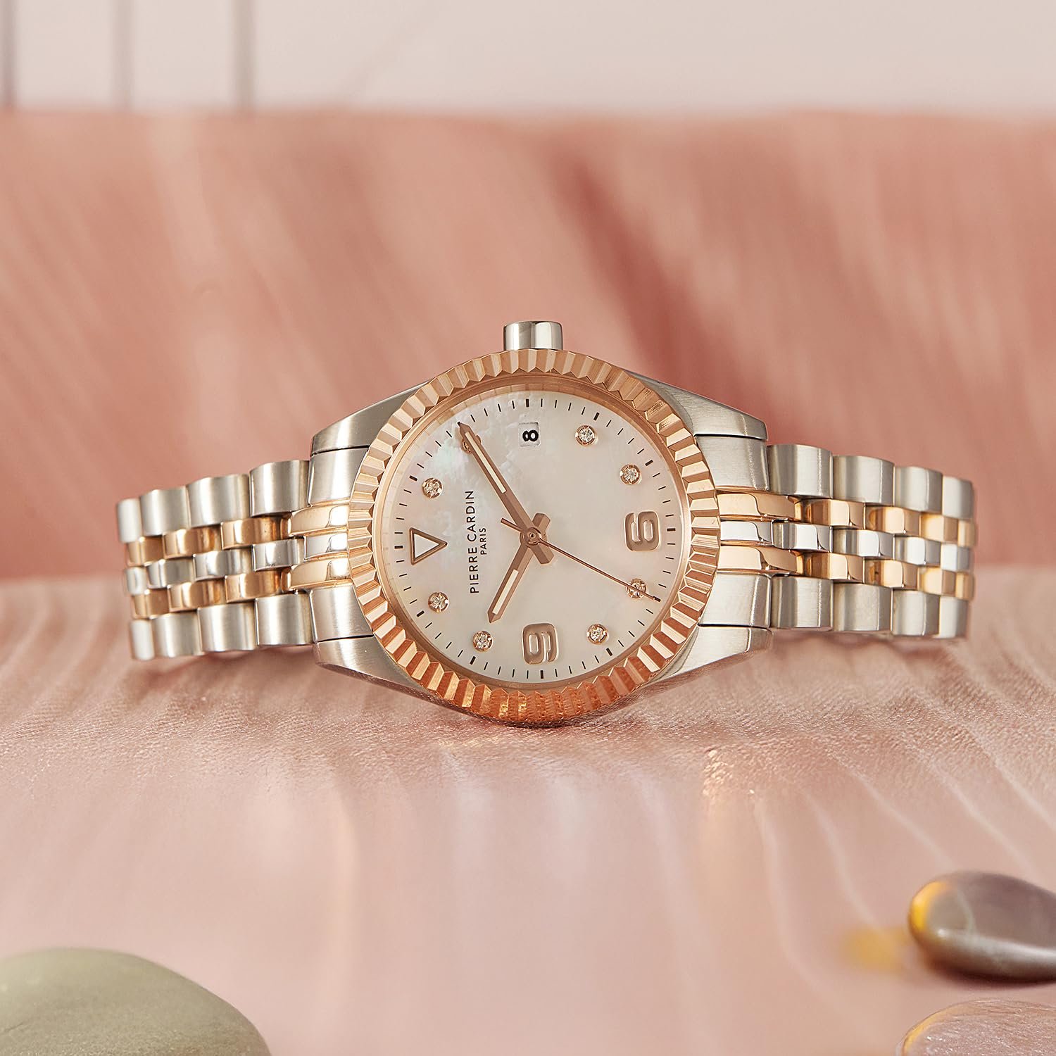 Женские часы Тип Pierre Cardin Op
éra Timbre CF.1012.MU Twotone White MOP, разноцветный, разноцветный, Браслет, фото №7 Женские часы Тип Pierre Cardin Op
éra Timbre CF.1012.MU Twotone White MOP, разноцветный, разноцветный, Браслет, фото №7