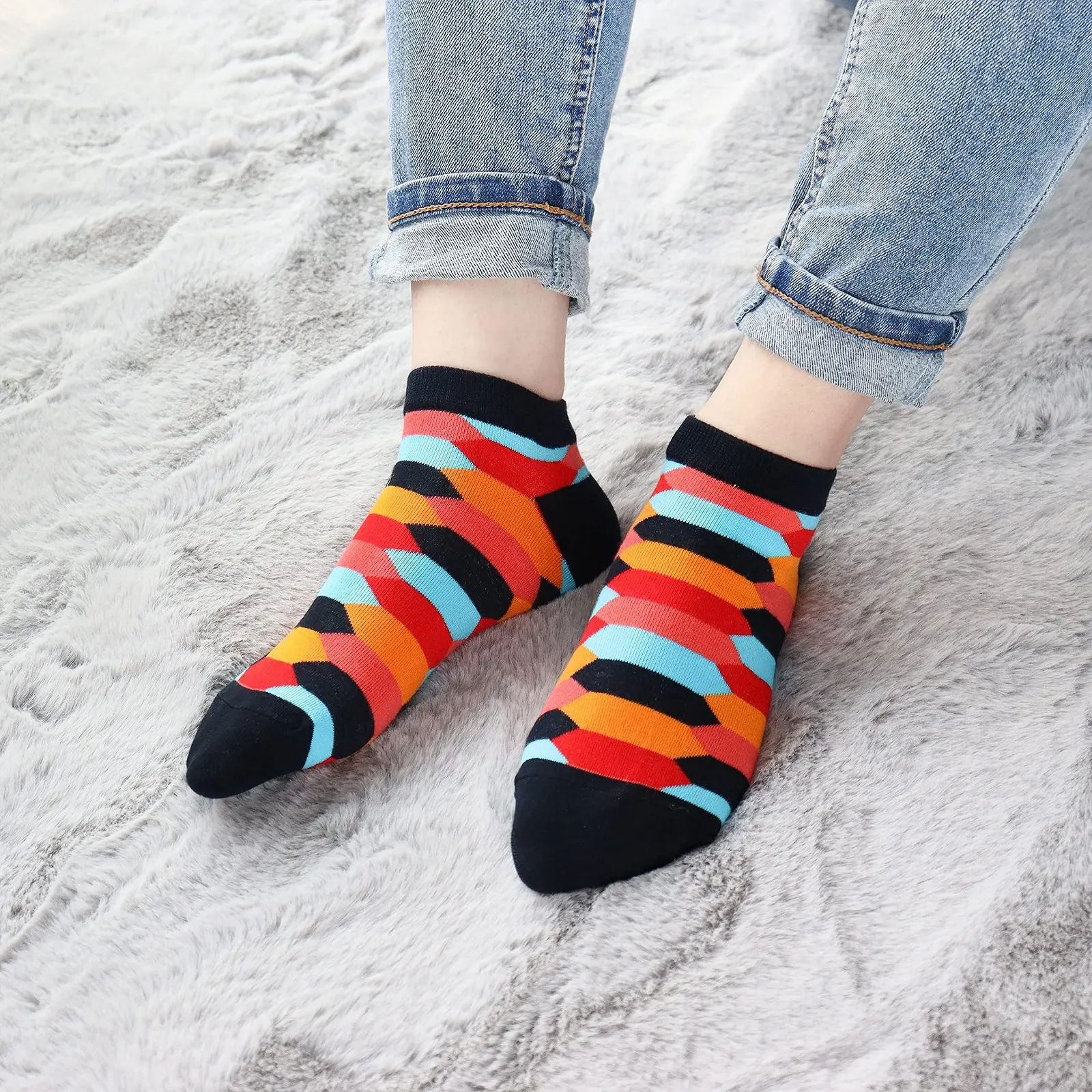 Шкарпетки Belloxis 39-42 Бавовняні Різнокольорові, фото №5