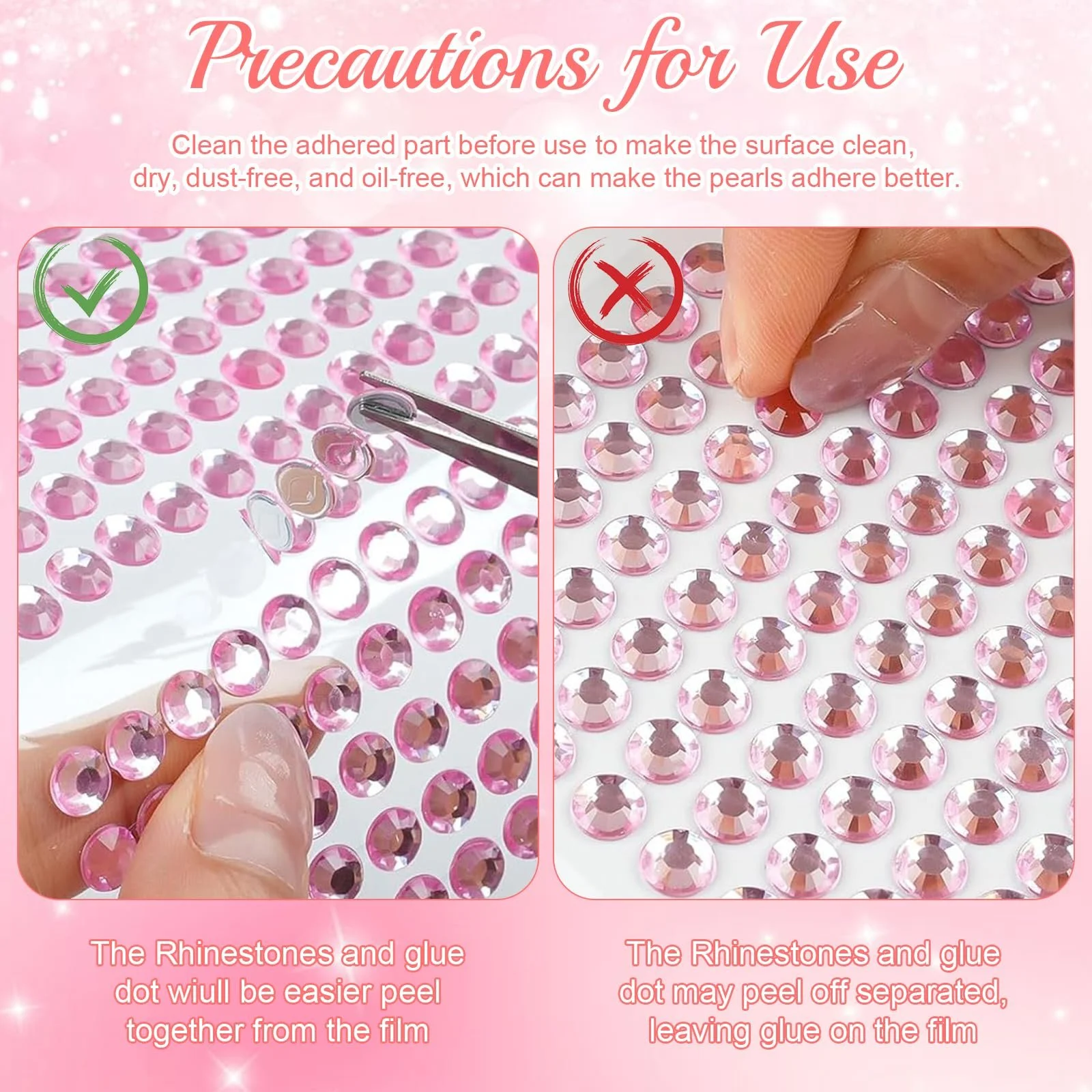 Стразы Самоклеящиеся dcas 3/4/5/6 мм Разного Размера Блестящие Камни 2168 шт., фото №6