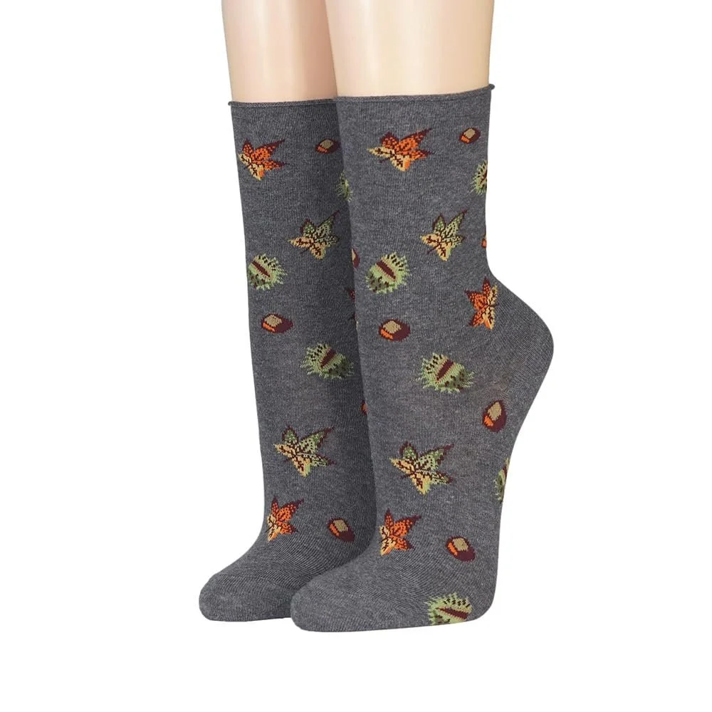 Шкарпетки Cronert Жіночі З підвернутим краєм Каштановий 18648, фото №1 Шкарпетки Cronert Жіночі З підвернутим краєм Каштановий 18648, фото №1