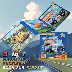 Магнітний пазл LUMIN TUTU 3-в-1 16/20/25 елементів DIY Навчальна іграшка synthetic.ua - Фото 1