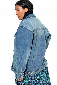 Джинсовая куртка Studio Untold Plus Size Oversized Light Washed 836255 synthetic.ua - Фото 1