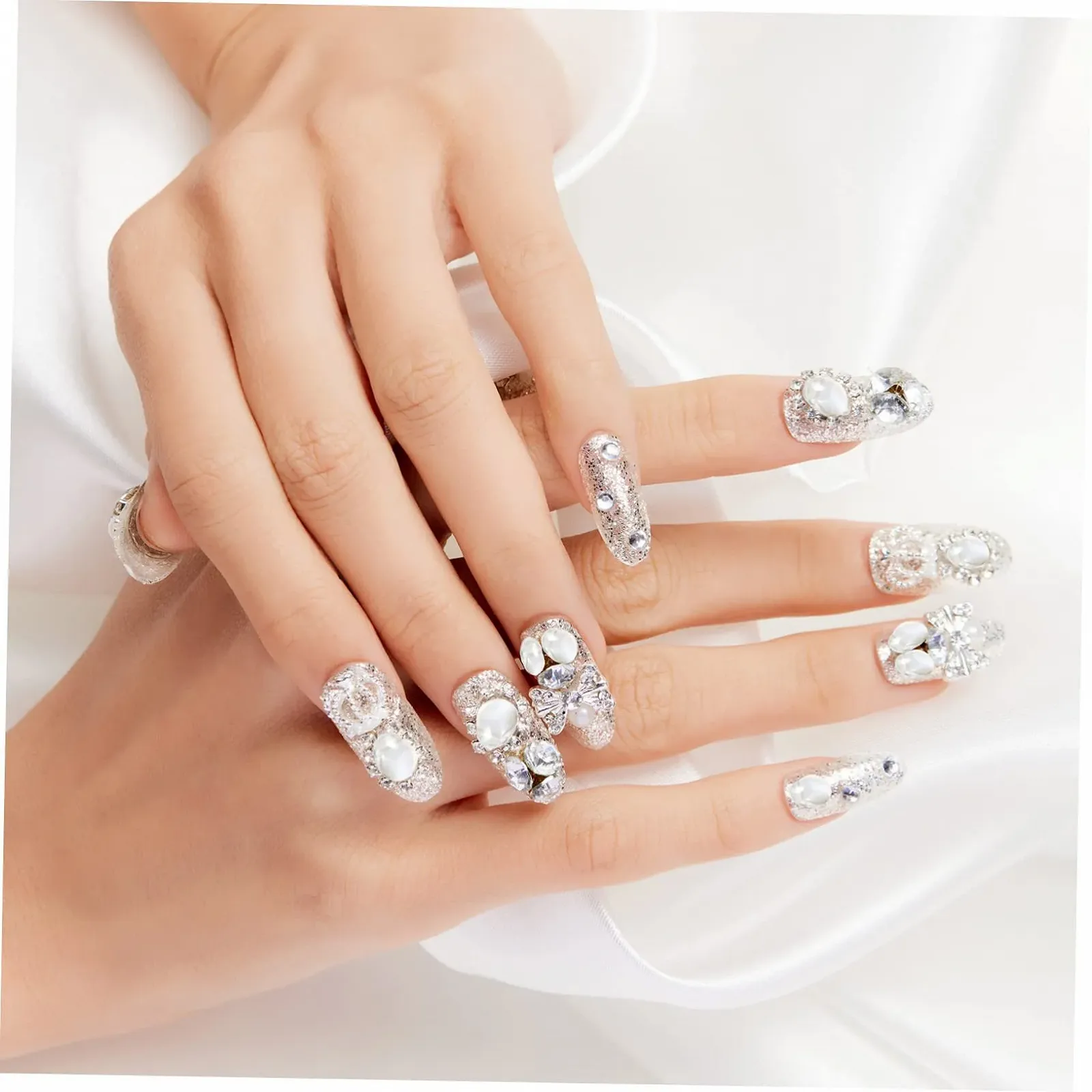 Кришталеві прикраси Різні самоцвіти Сумісні з гель-лаком Кольорові діаманти, фото №7