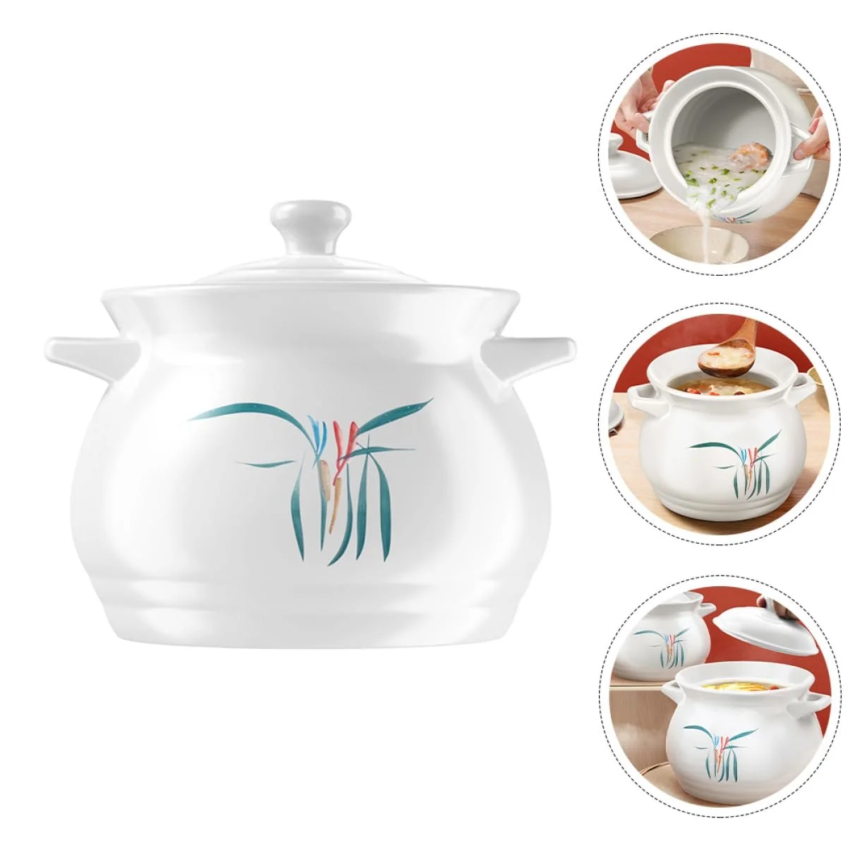 Кастрюля для супа керамическая 2 л Керамика, фото №7