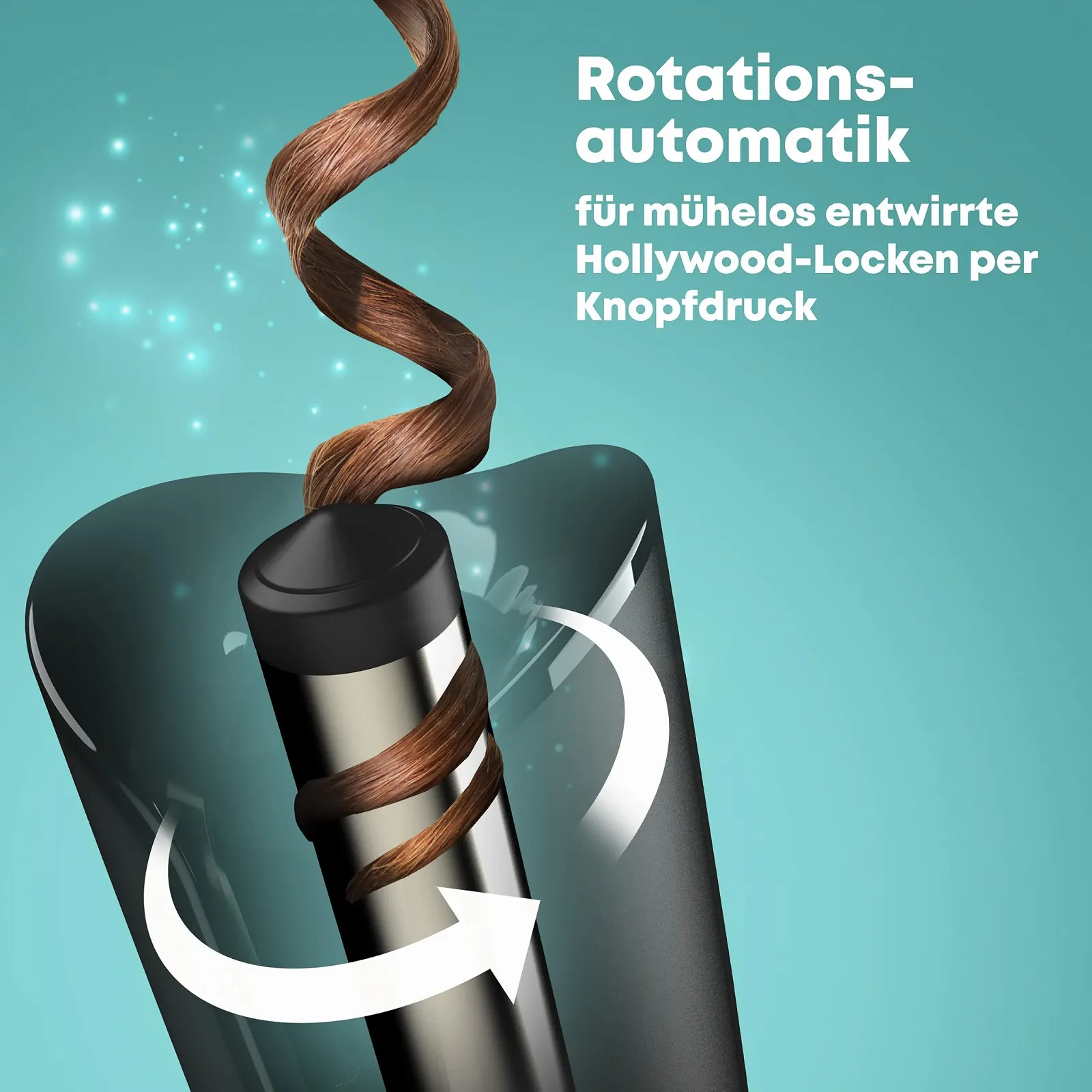 Беспроводная автоматическая плойка REVAMP iGEN Hollywood Curl вращающаяся 150-210 °C Керамика Ионизация, фото №3 Беспроводная автоматическая плойка REVAMP iGEN Hollywood Curl вращающаяся 150-210 °C Керамика Ионизация, фото №3