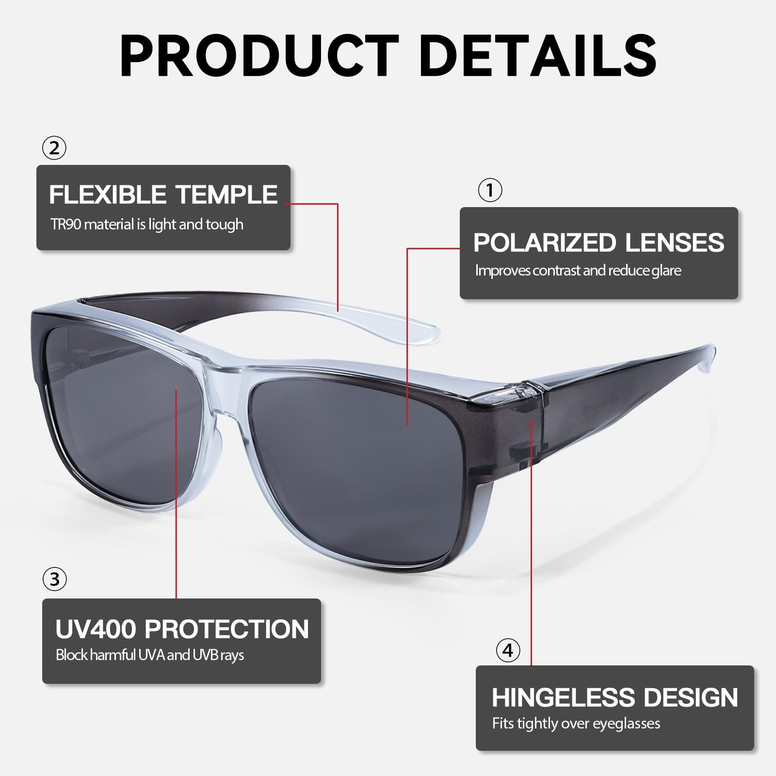 Солнцезащитные очки Женские Cat-Eye SIPHEW UV400, фото №4