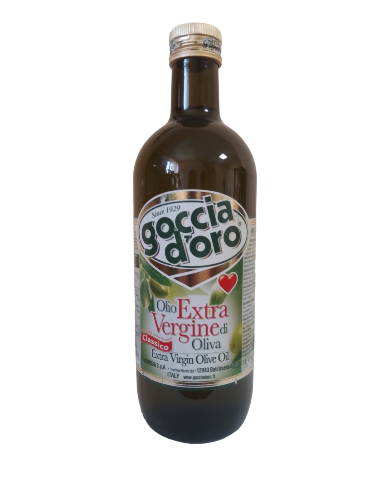 Оливкова олія Olio Extra Vergine di Oliva Classico Goccia D’oro 1 л, фото №1