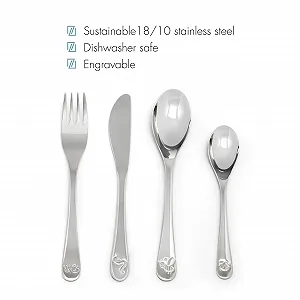 Набір дитячих столових приборів Zilverstad 4 предмети, нержавіюча сталь, Insects, сріблястий ціна на synthetic.ua - Фото 1 Набір дитячих столових приборів Zilverstad 4 предмети, нержавіюча сталь, Insects, сріблястий synthetic.ua - Фото 1