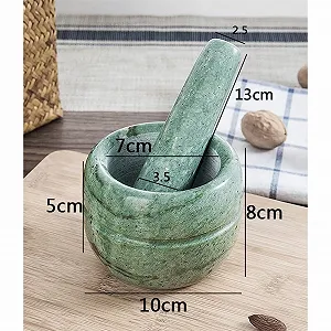 Набір ступки і товкачика для подрібнення часнику та спецій, багатофункціональний, натуральний synthetic.ua - Фото 1