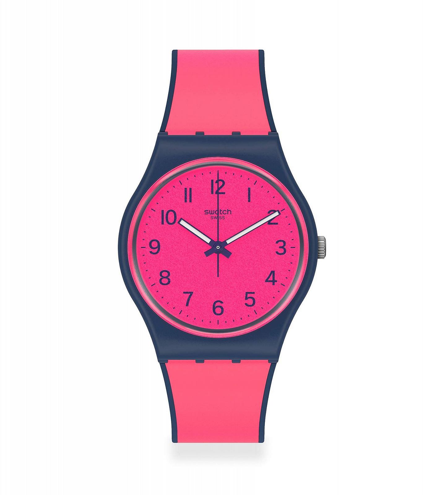 Годинник Swatch Кварцовий Аналоговий Унісекс GN264 Рожевий Ремінець, фото №1