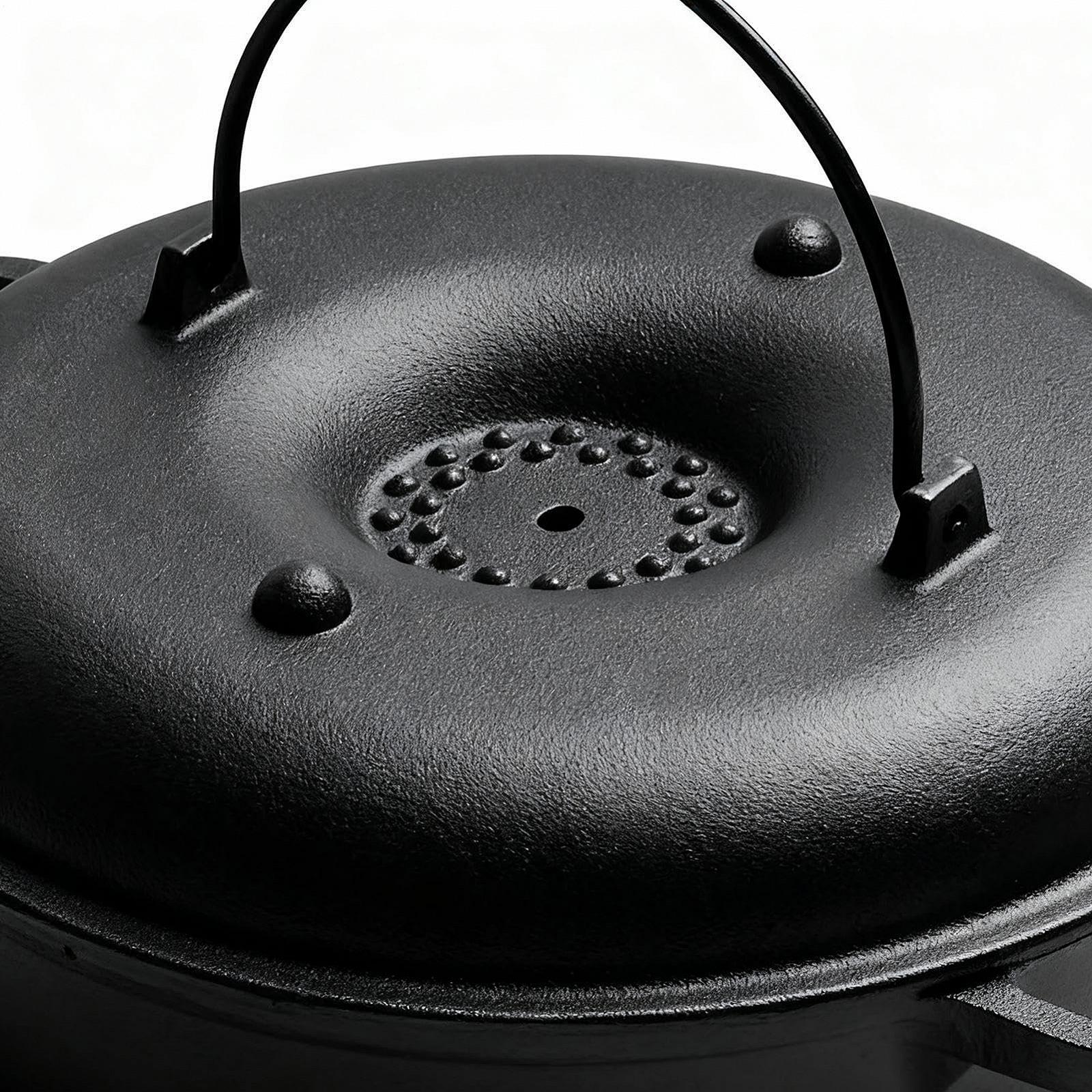 Форма для запекания чугунная с крышкой для батата и кукурузы с щипцами и перчатками, фото №8