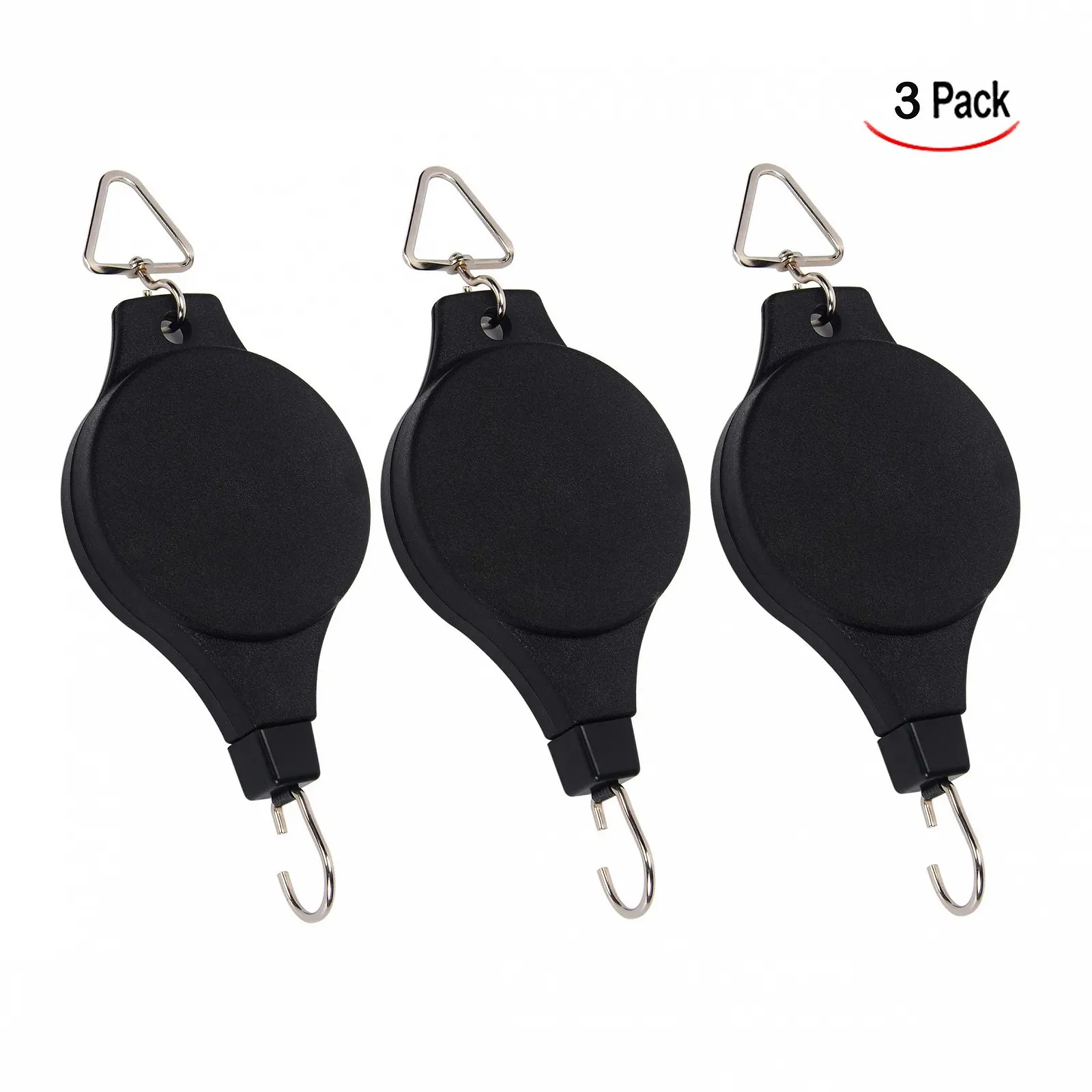 Набор выдвижных крючков для растений iwobi 3 шт. Черный, фото №2