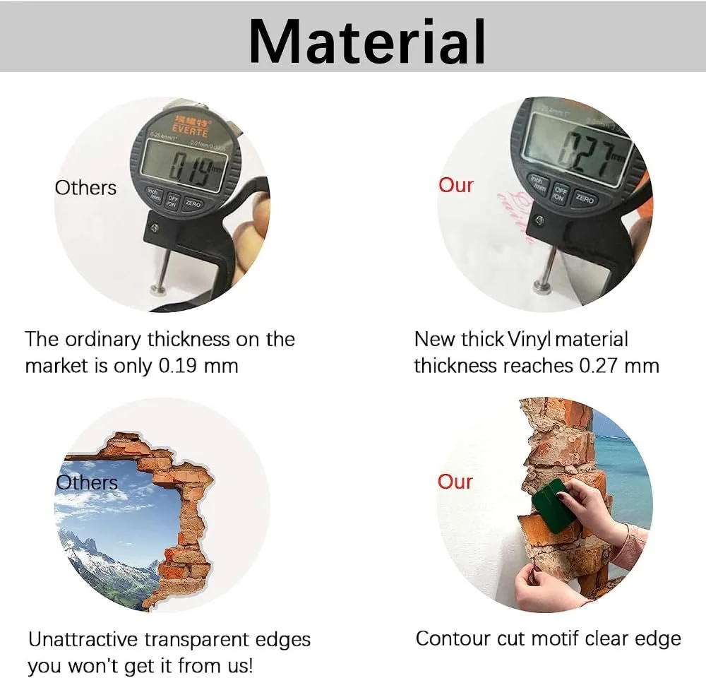 Наклейка на стіну Dragon Girl Moon Boy 3D Breakthrough вінілова самоклеюча 112 x 75 см, фото №5