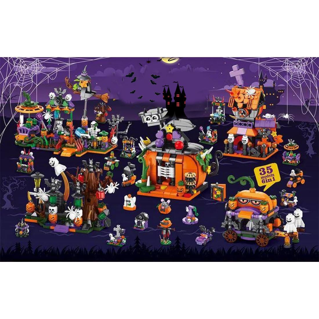 Кубики BuildCubes Halloween Advent Calendar 2024 24 в 1 1057 деталей, фото №3