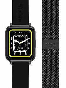Смарт-часы Breil EW0675 SBT-2 с силиконовым ремешком и сменным ремешком из нержавеющей стали черный класс защиты IP68 45 мм черный спортивный synthetic.ua - Фото 1