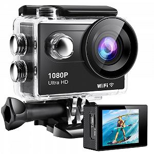 Екшн-камера Andoer Action 1080P 12MP Водонепроникна 30 м 120° Чорна - Фото 1