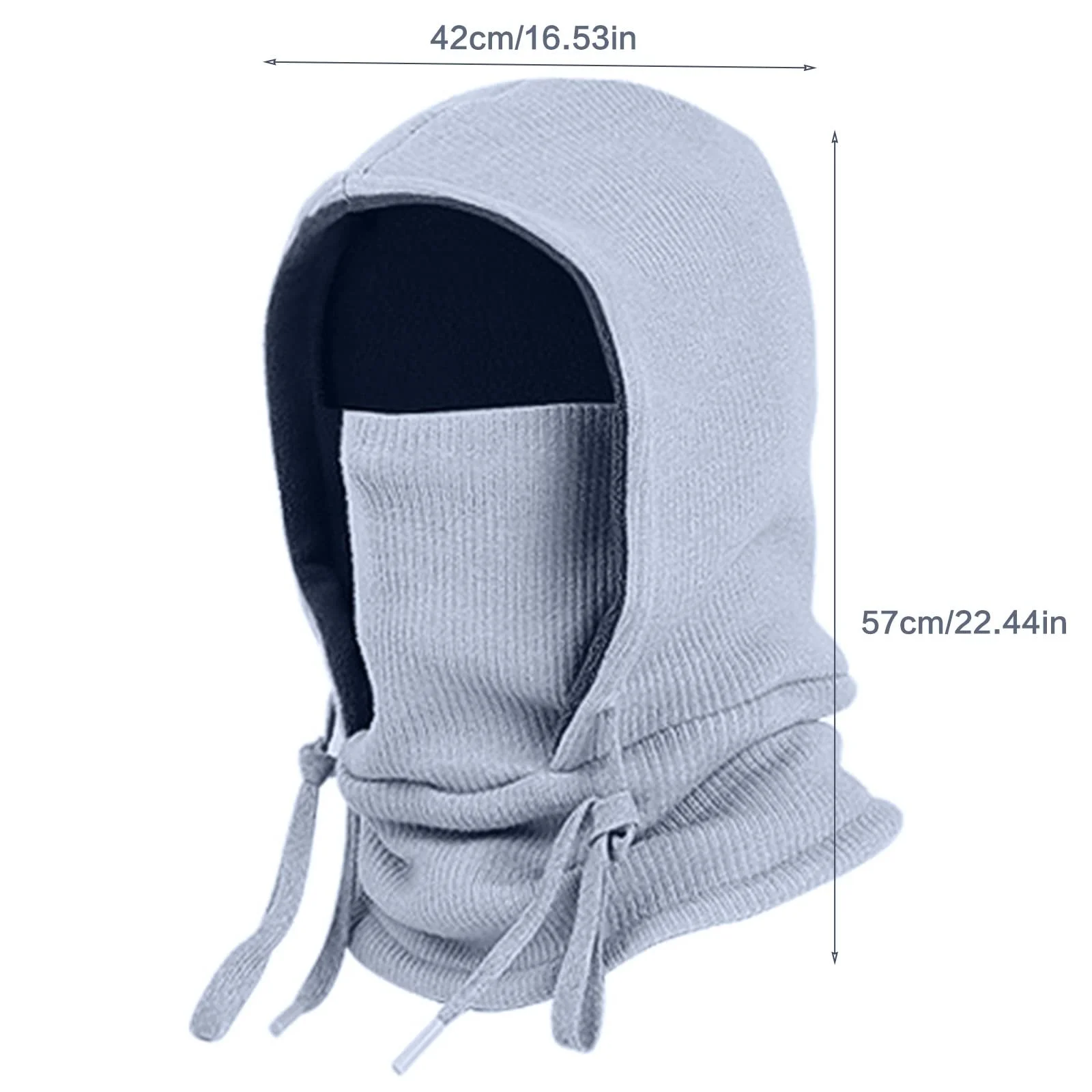 Комплект: Шарф-труба, маска для лица Limtula Вязаный Зимний Шарф 3-в-1 Ветрозащитный Зимний Лыжный, фото №6