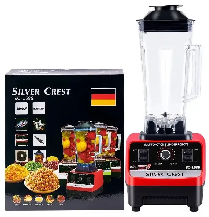 Блендер для коктейлей и смузи Silver Crest SC-1589 4500 Вт чаша 2 л, фото №1 Блендер для коктейлей и смузи Silver Crest SC-1589 4500 Вт чаша 2 л, фото №1