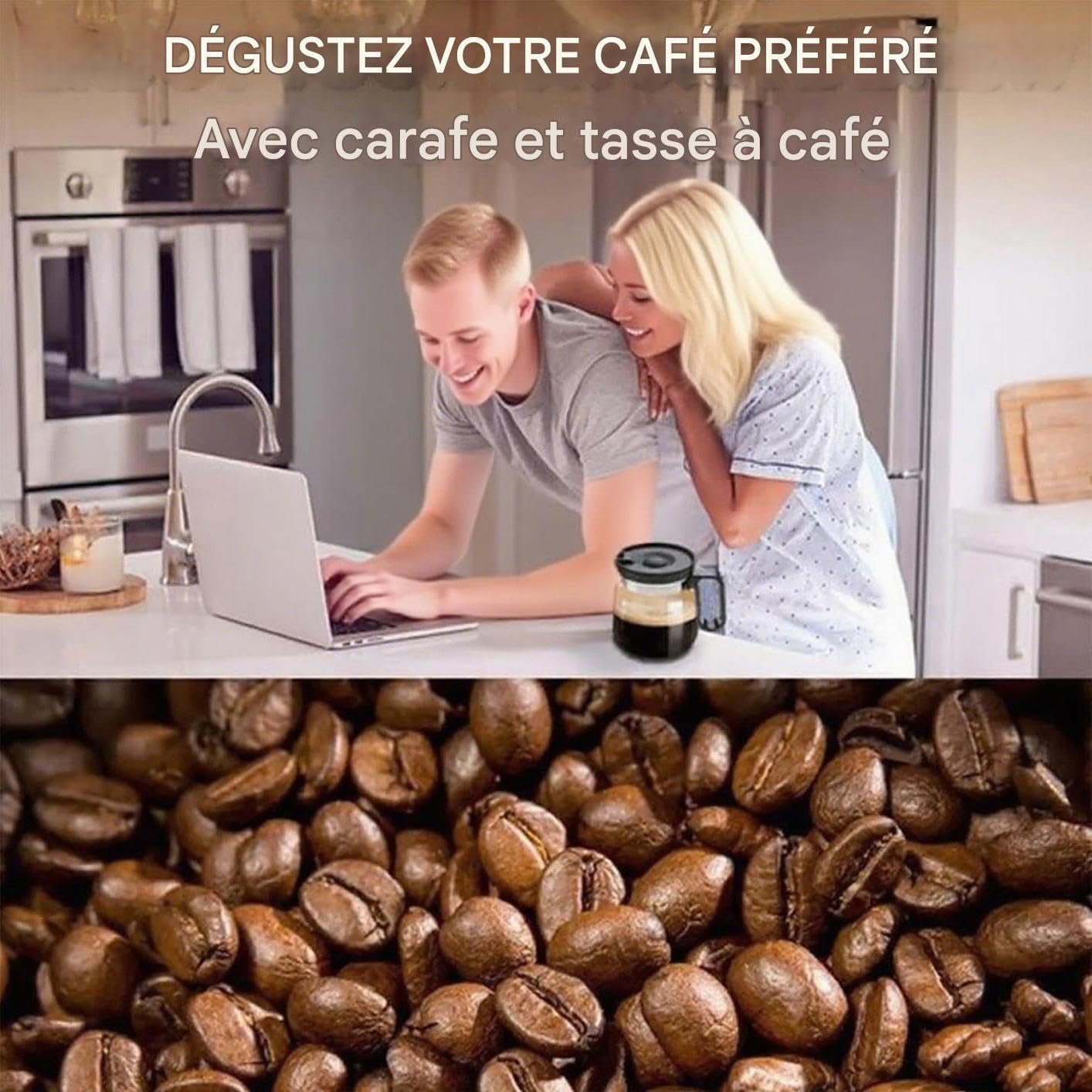 Кавова Чашка Прозора 500 мл з кришкою, фото №4