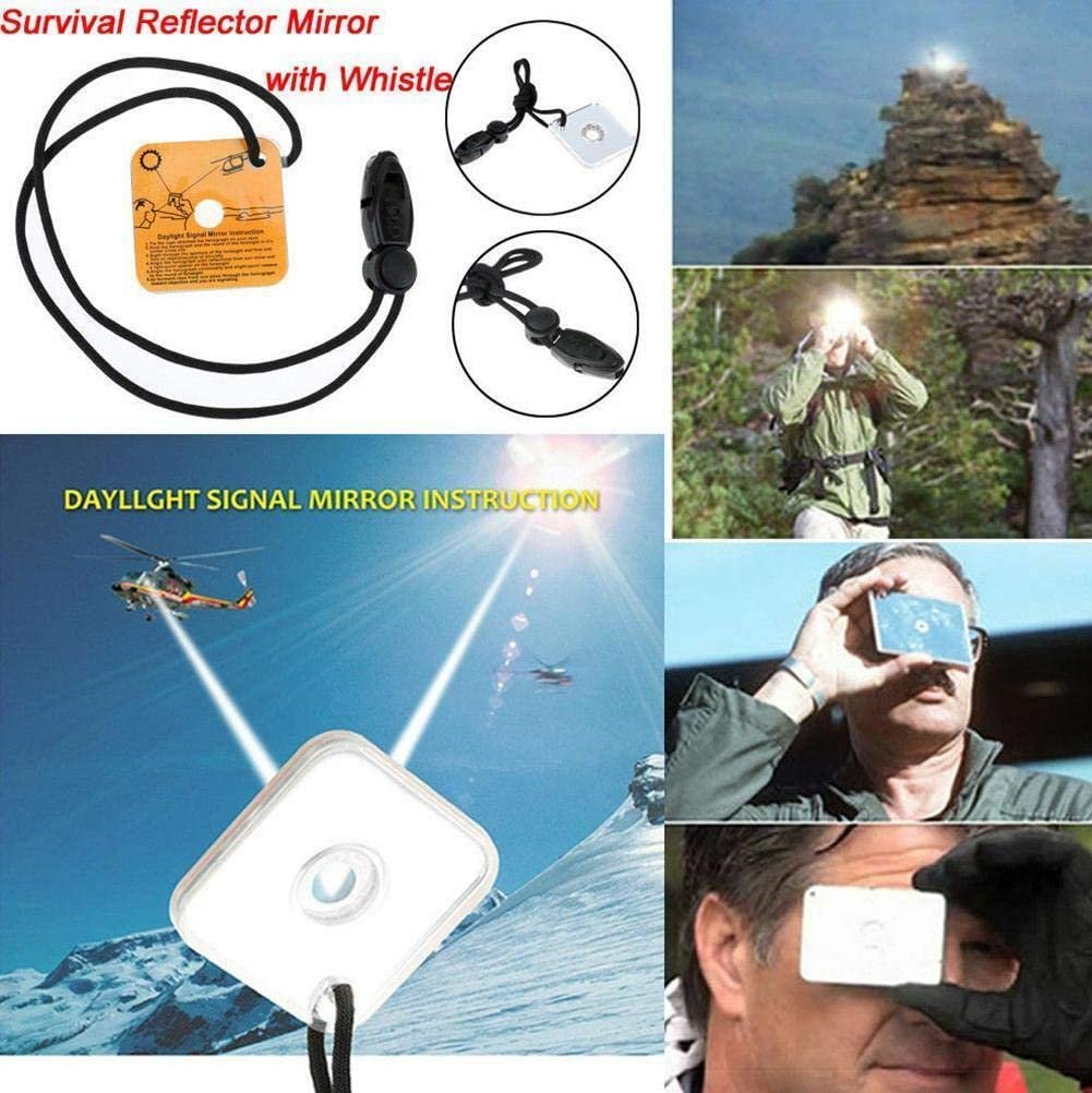 Сигнальне дзеркало WAITLOVER портативне для виживання, 57x57x7 мм, фото №6