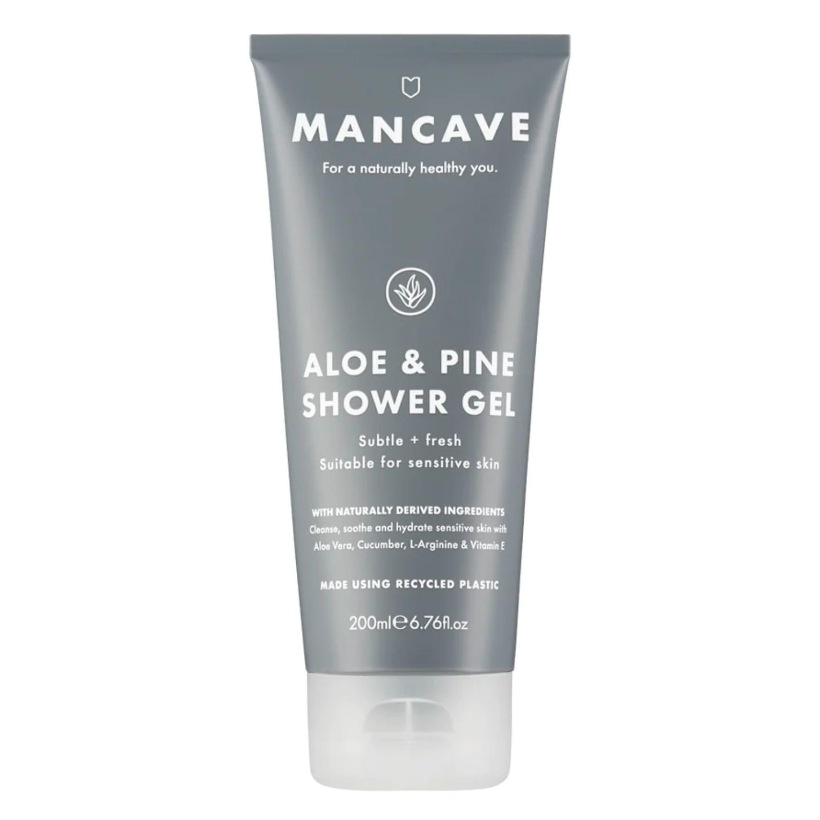 Гель для душу ManCave Aloe and Pine для чутливої шкіри, 200 мл, фото №1