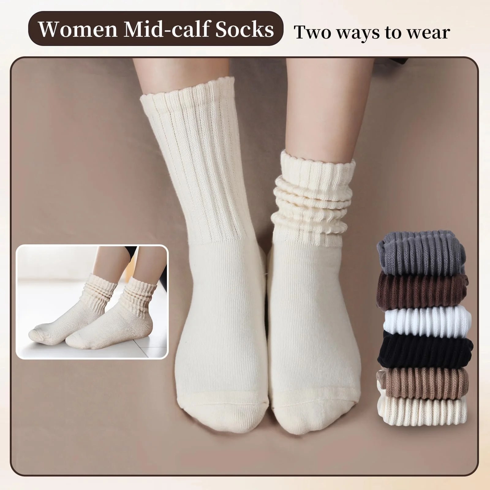 Шкарпетки спортивні бавовняні 6 пар розмір 35-41, фото №3