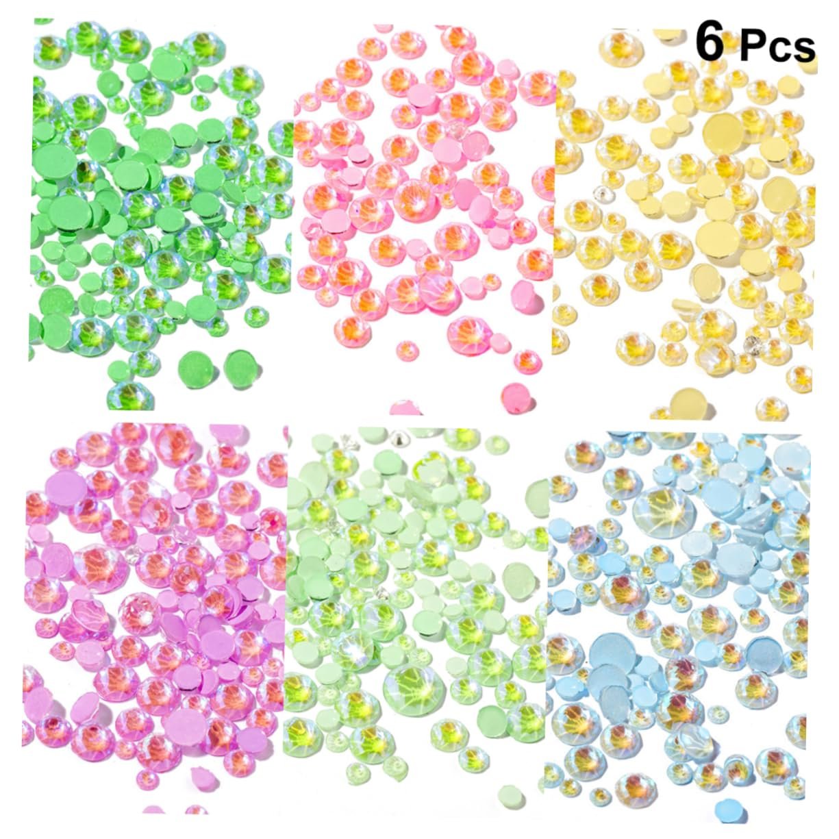 Стрази для нігтів Healvian, флуоресцентні кольори для творчого манікюру та професійного використання, легкі та довговічні для жінок, фото №8