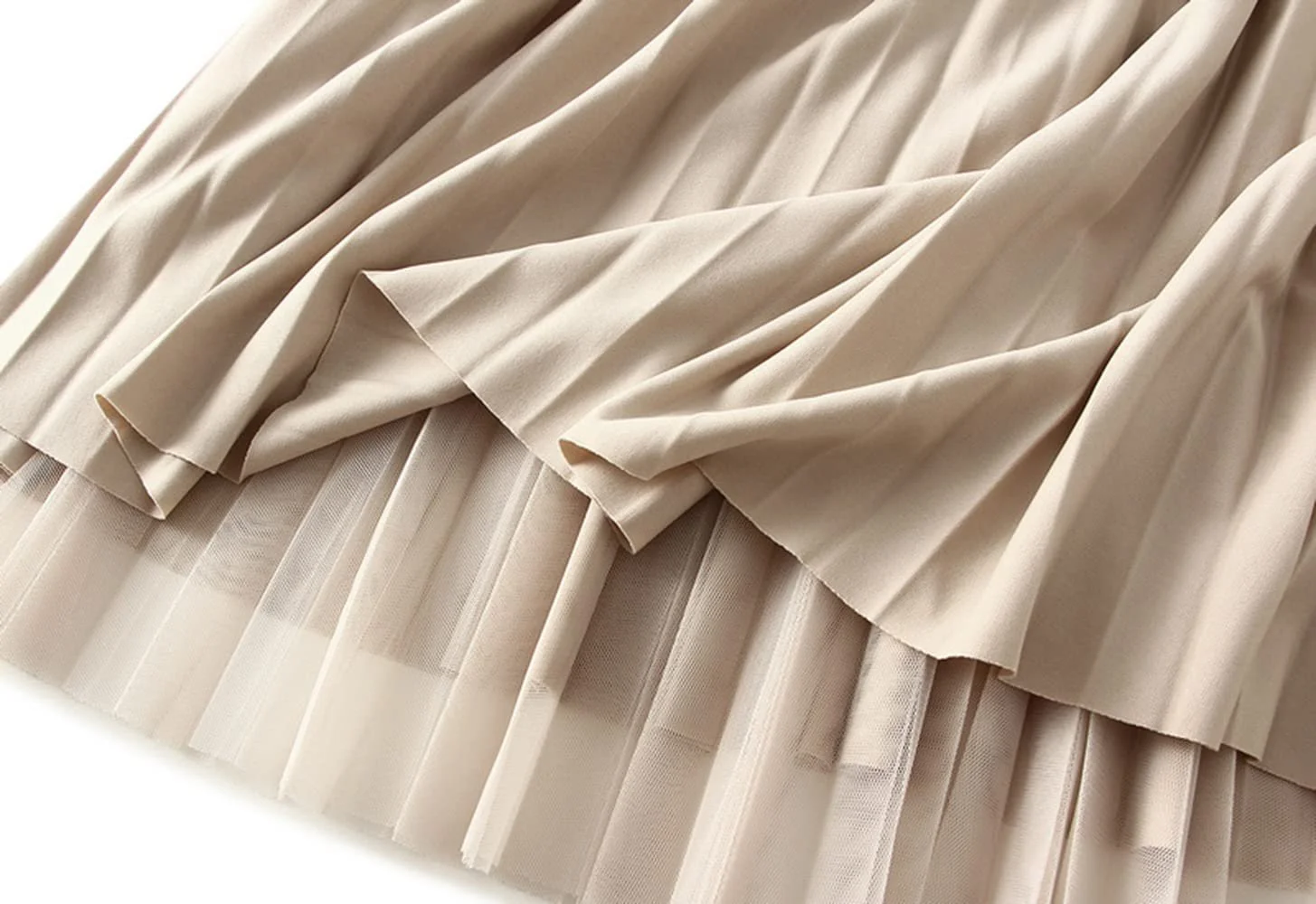 Юбка Тюлевая Jemsia A-силуэта Миди Эластичная с Высокой Талией Плиссированная для Вечеринок и Балета с Украшением для Женщин и Девушек, фото №8