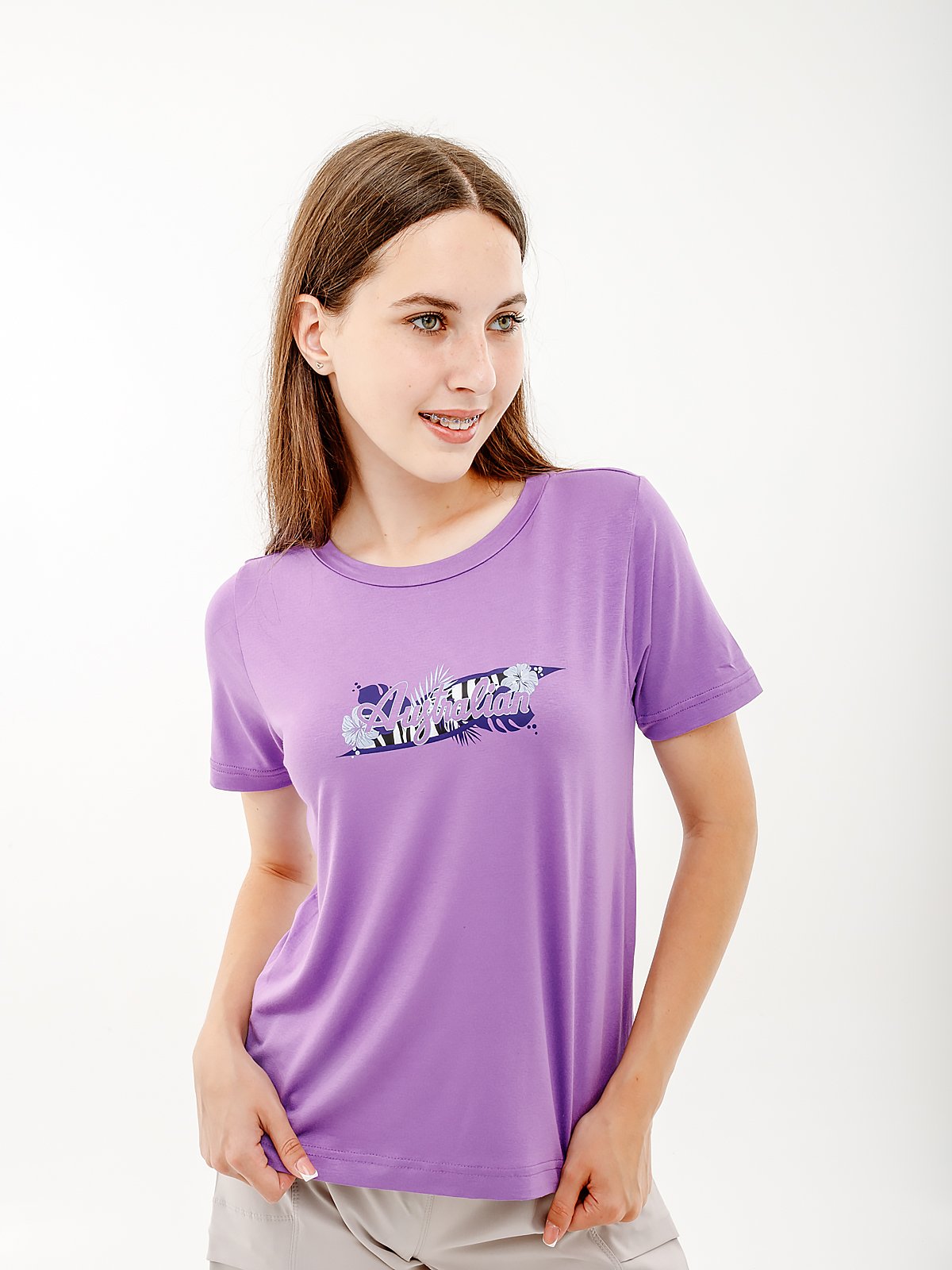 Футболка AUSTRALIAN LOGO FLOWERS TEE JERSEY V 2XL, фото №1