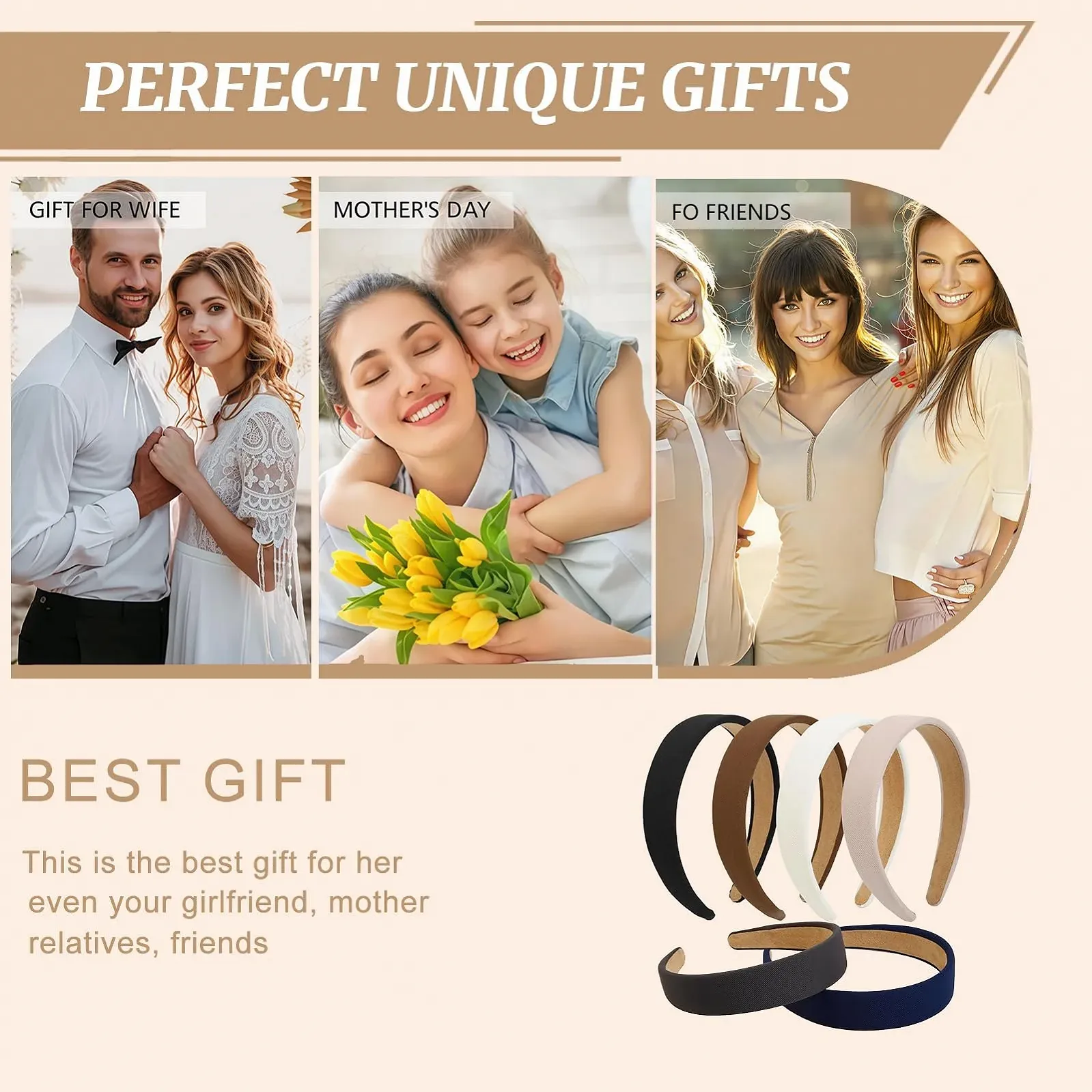 Жіночий Елегантний Обруч Широкий, фото №7 Жіночий Елегантний Обруч Широкий, фото №7