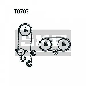Комплект водяного насоса та ременя ГРМ SKF VKMC 01122 для AUDI SEAT SKODA VW synthetic.ua - Фото 1
