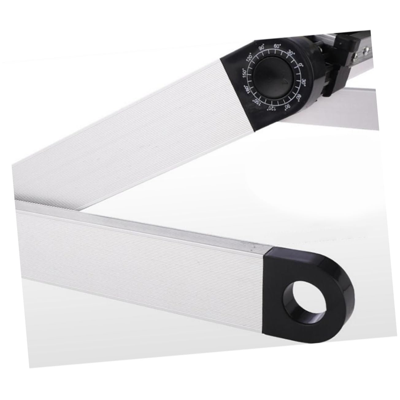 Підставка для ноутбука регульована по висоті алюмінієва, ергономічна, біла для використання ноутбука та планшета, універсальна, регульована та стабільна, фото №9