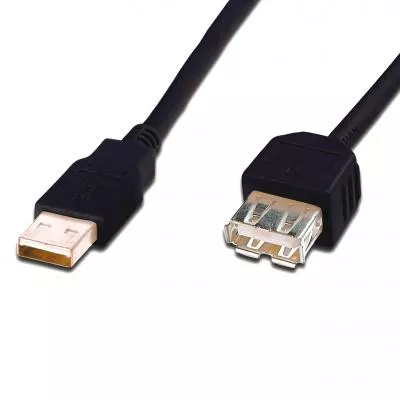 Дата кабель USB2.0 AM/AF DIGITUS (AK-300200-018-S), фото №1 Дата кабель USB2.0 AM/AF DIGITUS (AK-300200-018-S), фото №1