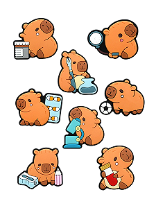 Джибітси Капібара capybara Jibbitz 8 шт аксесуари крокс прикраса Dz_166_2 - Фото 1