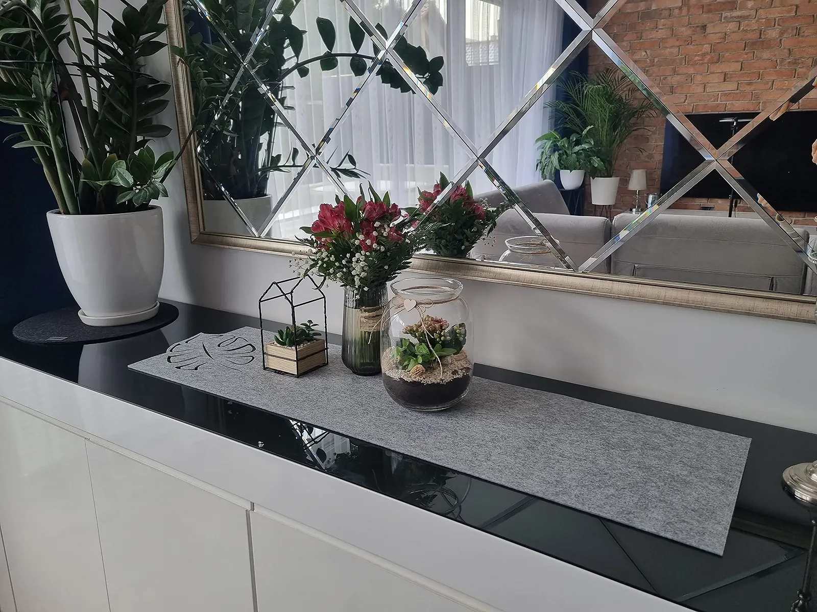 Ранер повстяний термостійкий мийний 40 x 150 см Grey Leaf, фото №5 Ранер повстяний термостійкий мийний 40 x 150 см Grey Leaf, фото №5