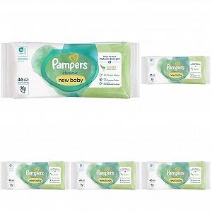 Влажные салфетки Pampers Baby Harmony New Baby Aloe Vera (5 упаковок) - Фото 1